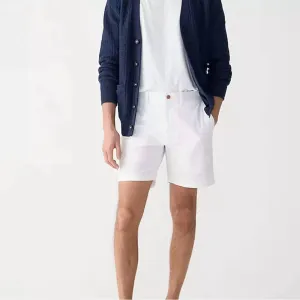 7" Stretch Chino Shorts In White
