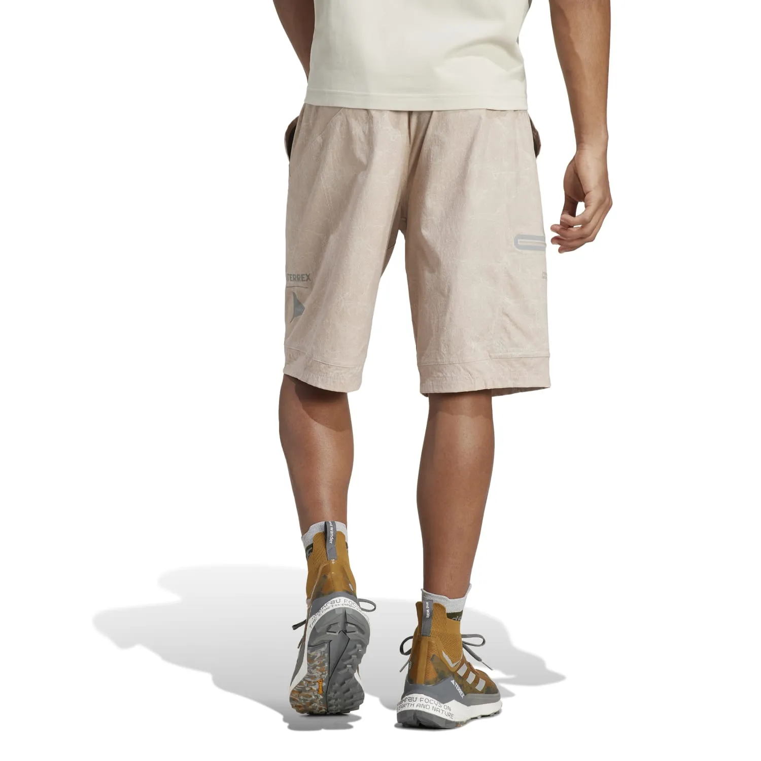 Adidas Outdoor Men AWD Shorts Taupe HR7135
