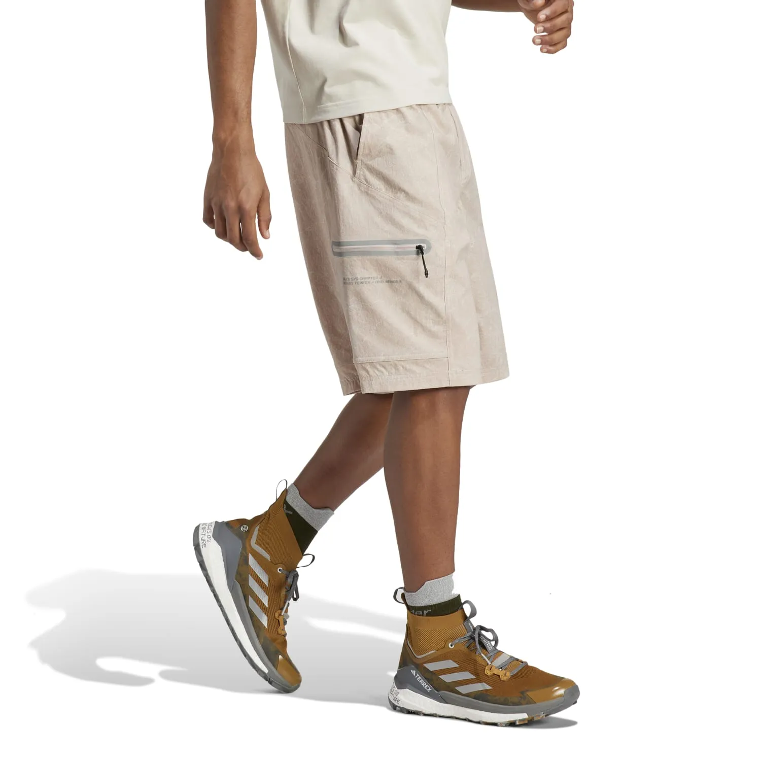 Adidas Outdoor Men AWD Shorts Taupe HR7135
