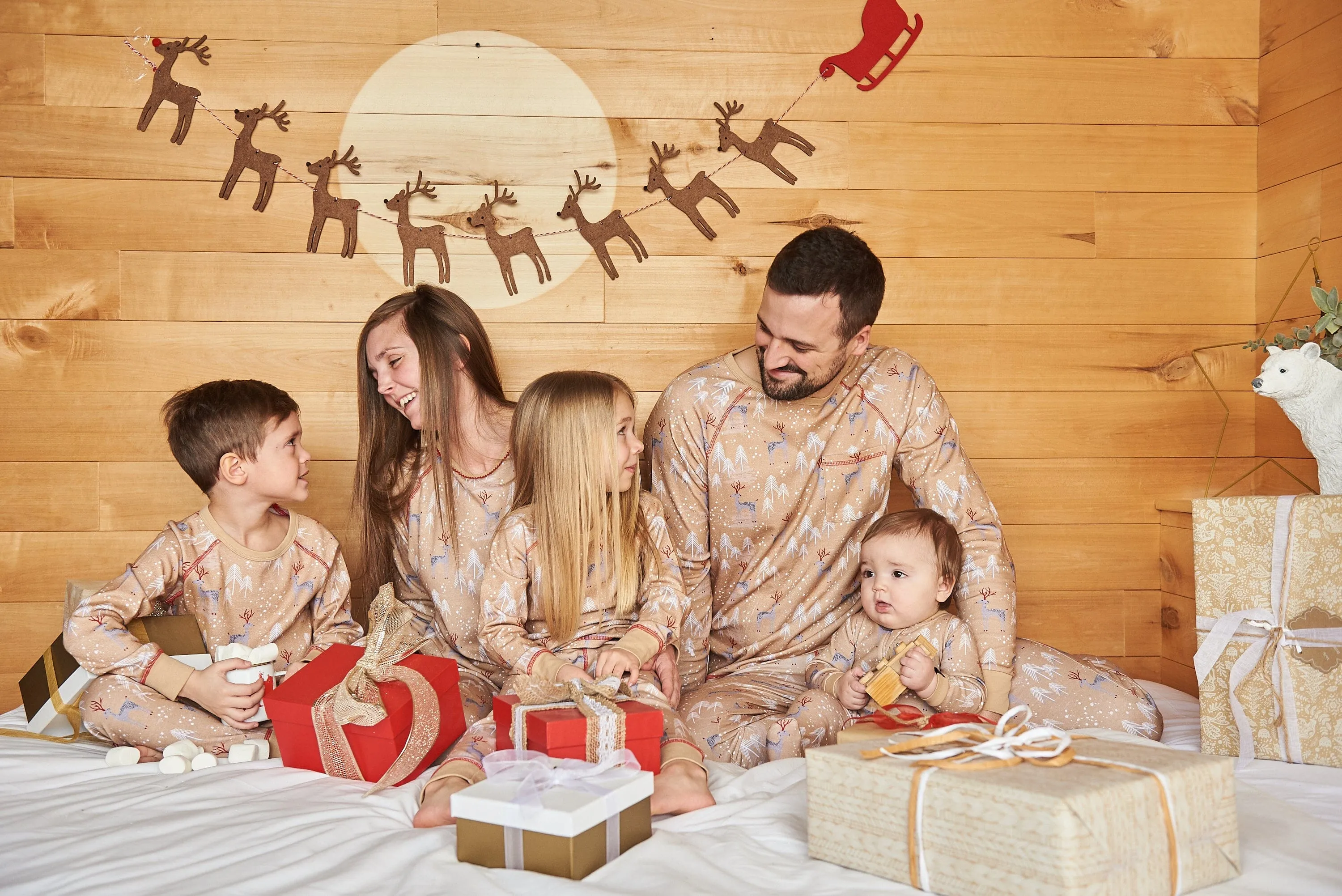 Adult Women Two Piece Family Christmas Pajama Set