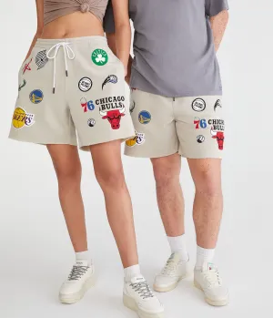Aeropostale Nba Team Logos Fleece Shorts 6"