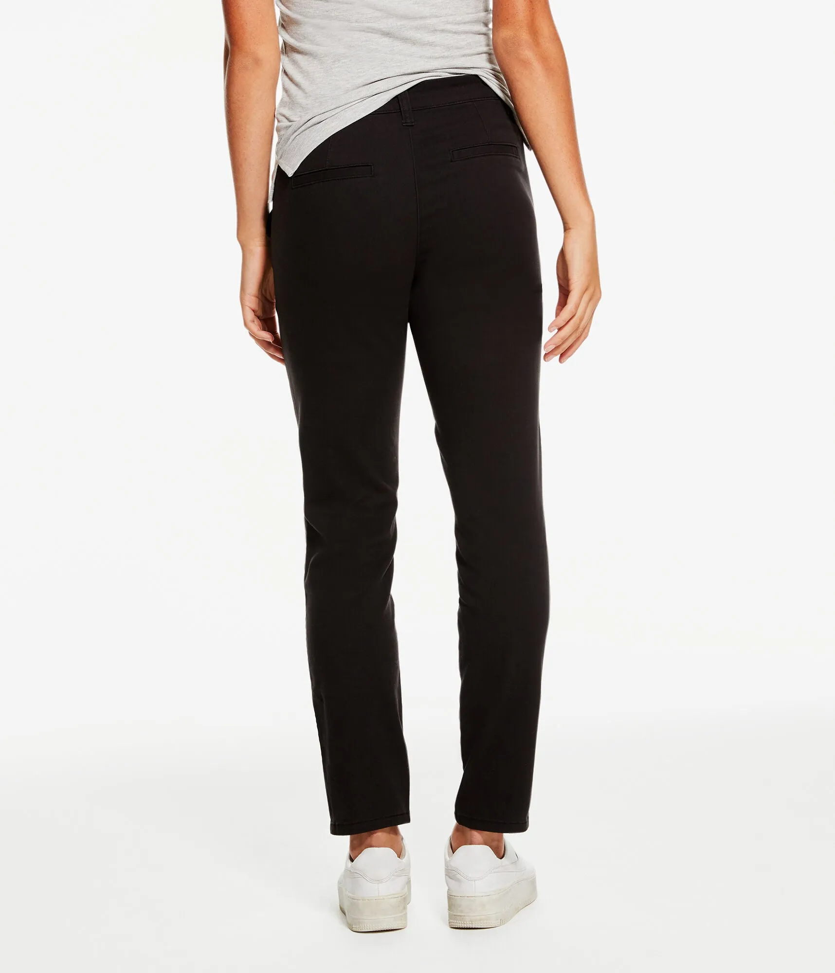 Aeropostale Womens Slim High-Rise Twill Pants
