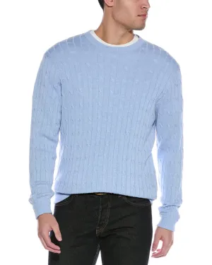 Alashan Cable Cashmere-Blend Crewneck Sweater