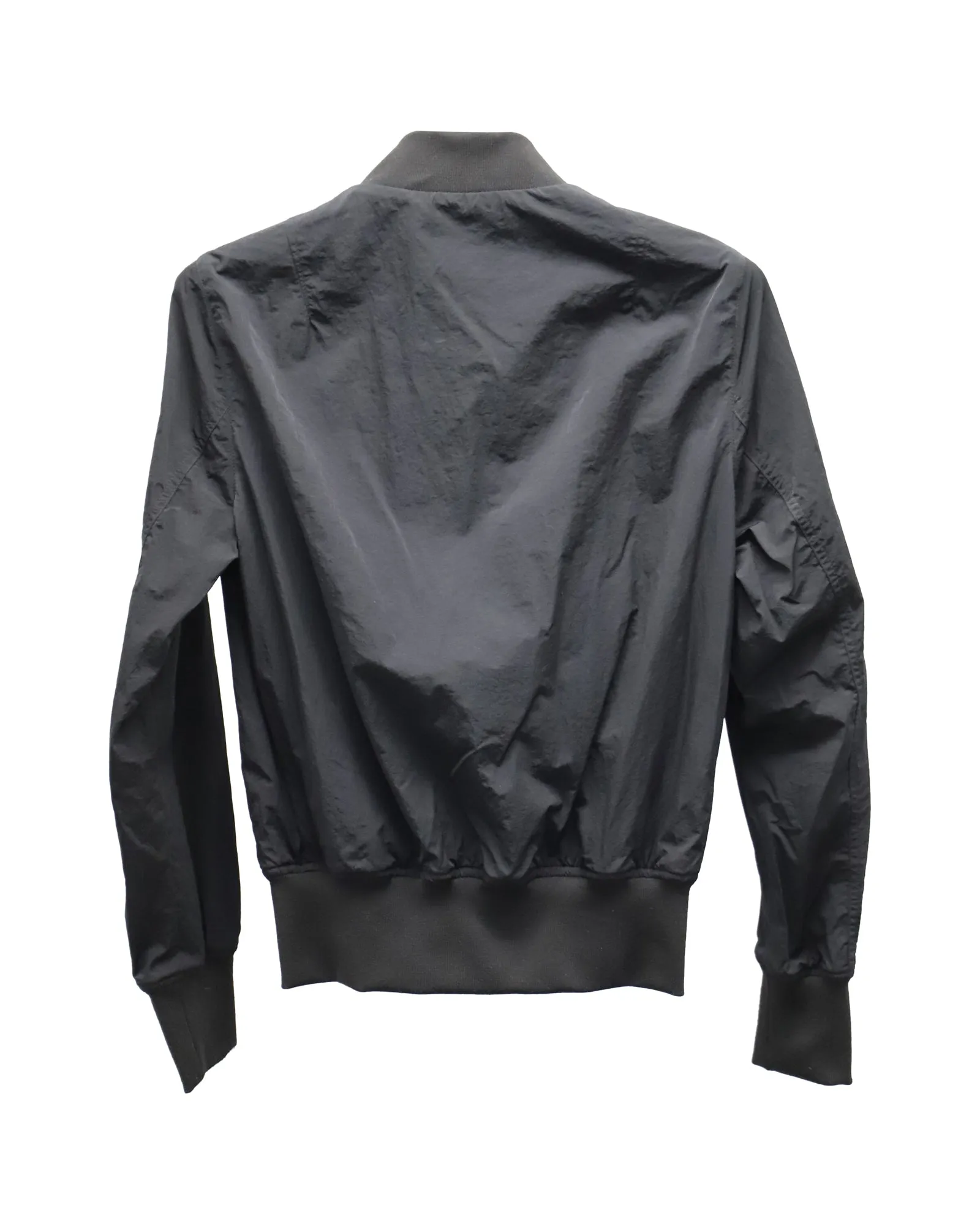 Ami Paris Bomber Jacket in Black Polyamide