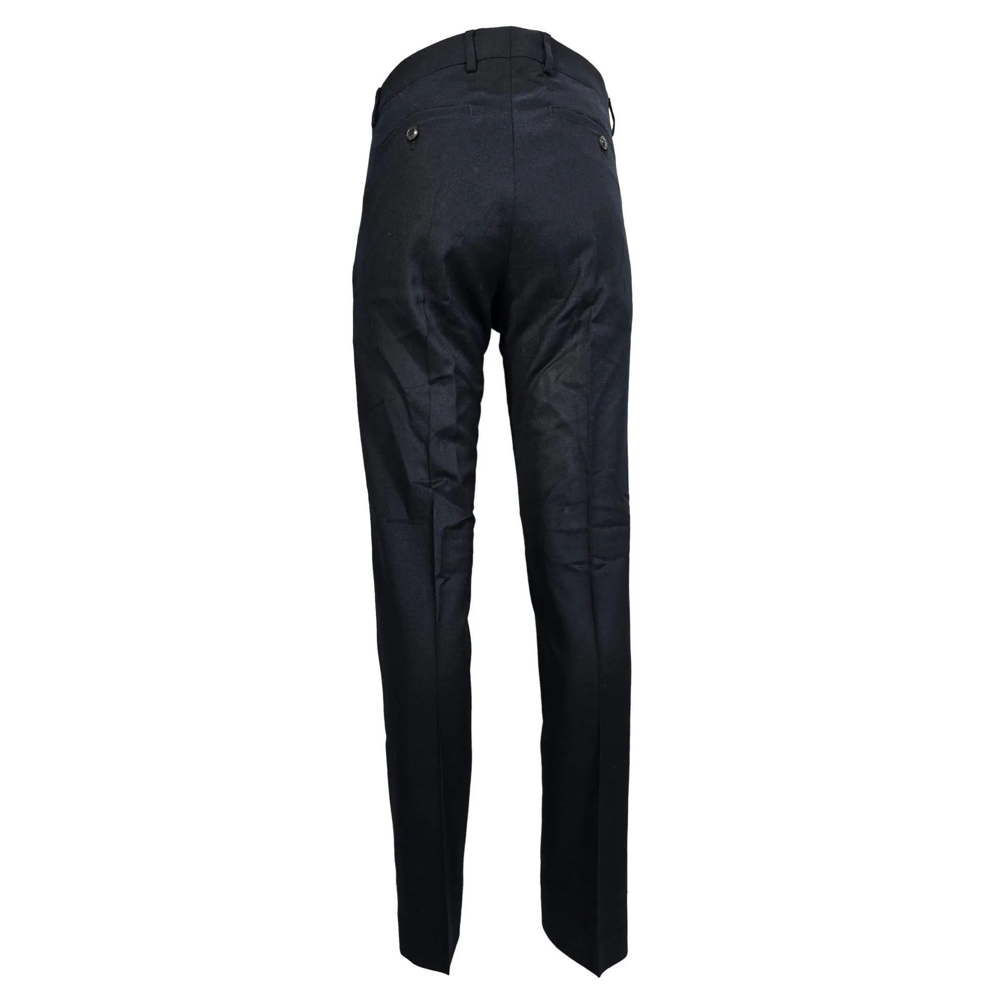 Ami Slim-Fit Trousers in Navy Blue Wool