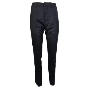 Ami Slim-Fit Trousers in Navy Blue Wool