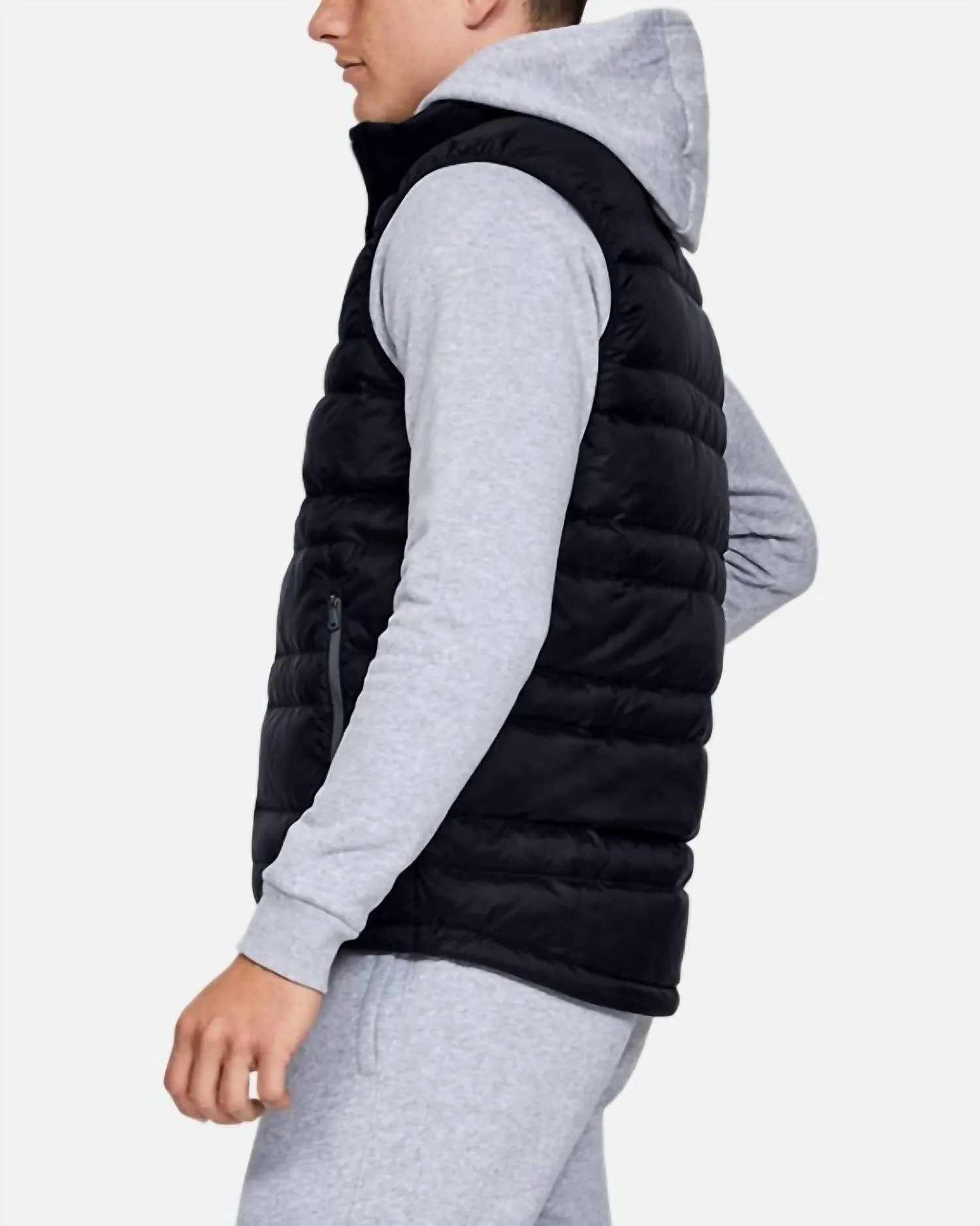 Armour Down Vest In Black