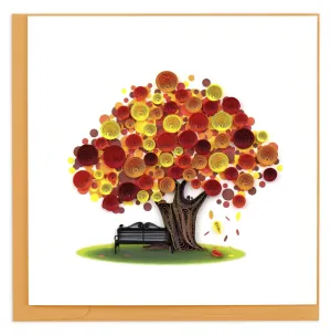 Autumn Tree - Blank Quilling Card