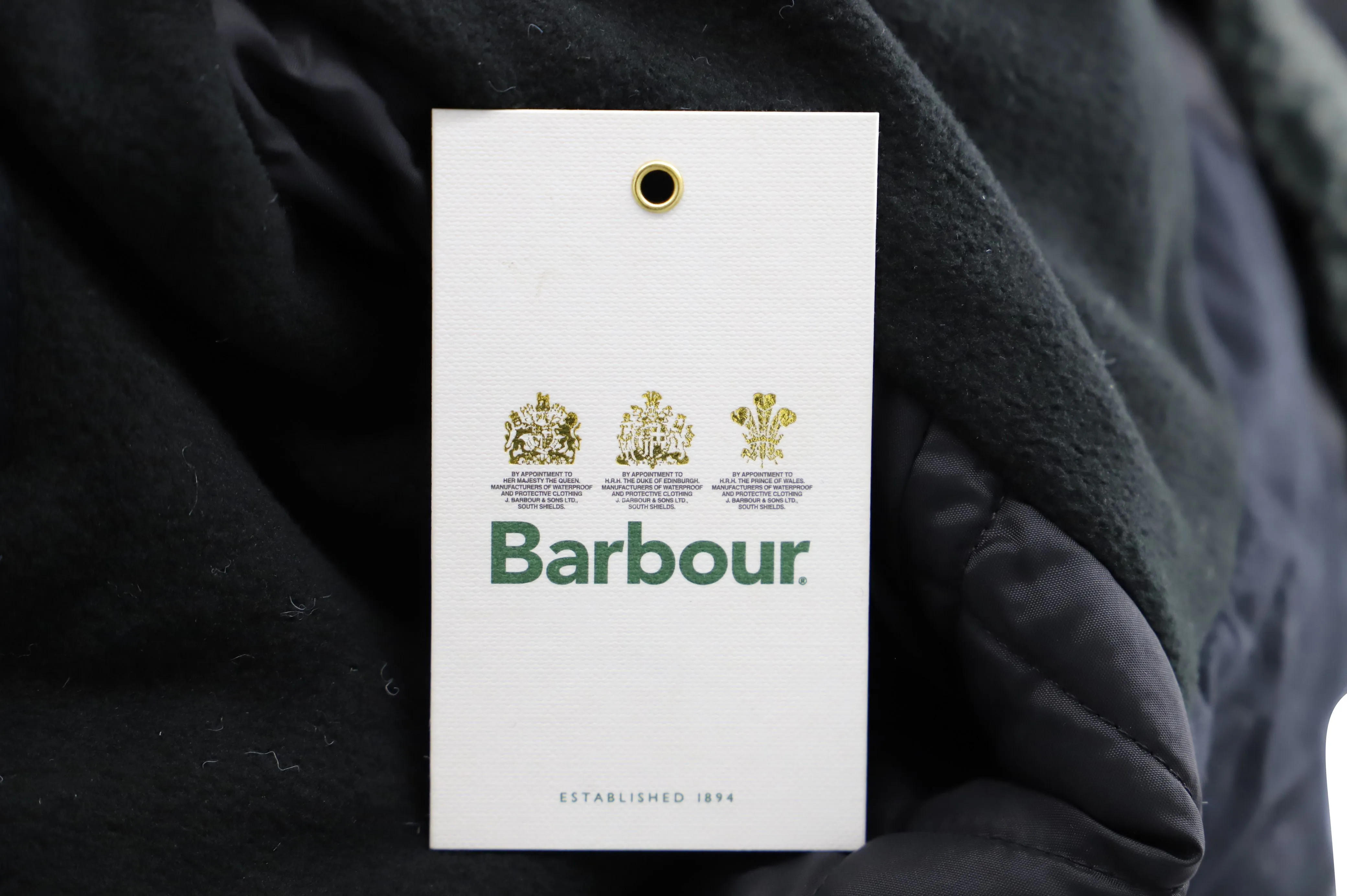 Barbour Fenton Wax Jacket in Black Cotton