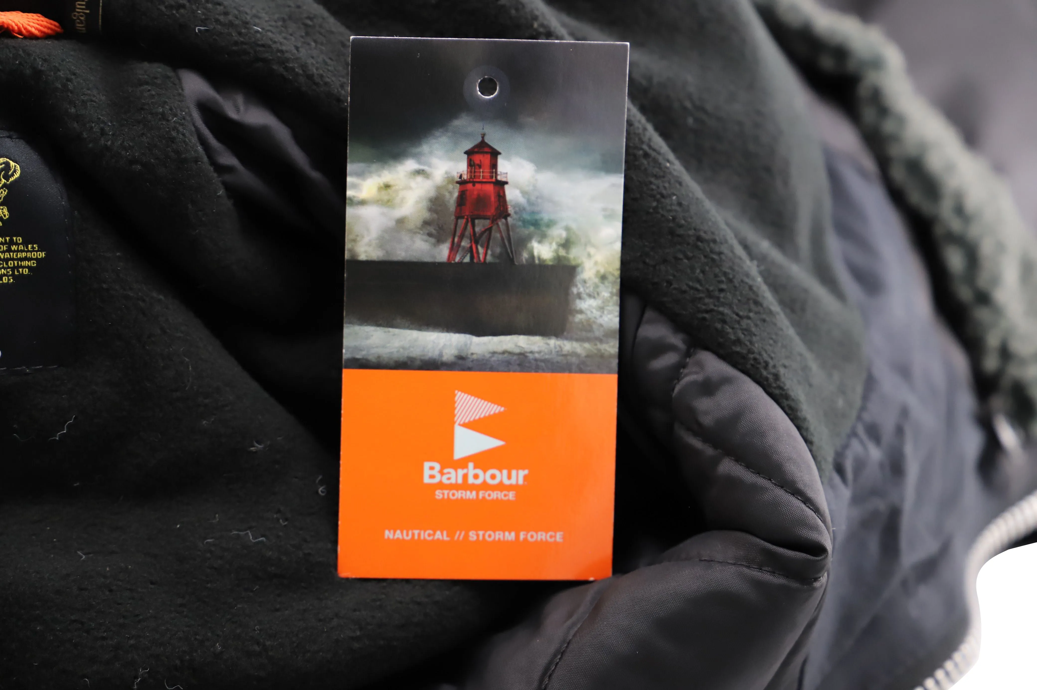 Barbour Fenton Wax Jacket in Black Cotton