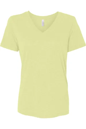 BELLA   CANVAS Women´s Relaxed Triblend Short Sleeve V-Neck Tee