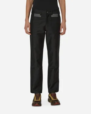Block Fustian Raised Pants Black