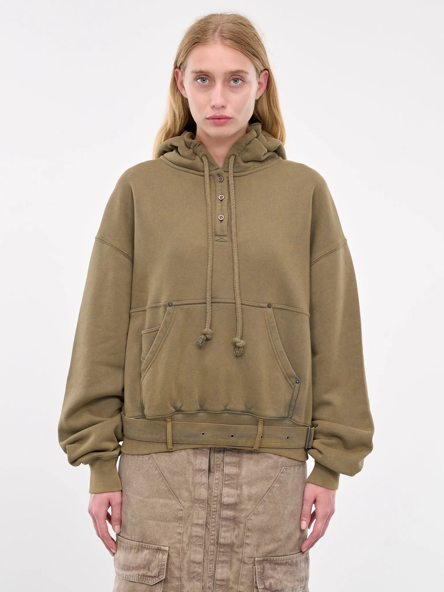 Blurred Logo Hoodie (AI0156-DLD-MUD-BROWN)