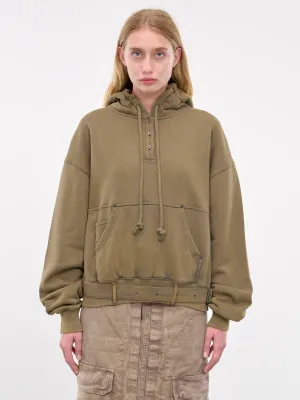 Blurred Logo Hoodie (AI0156-DLD-MUD-BROWN)