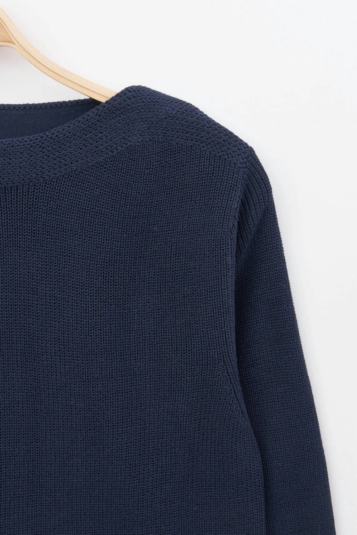 Boatneck Sweater In Marine