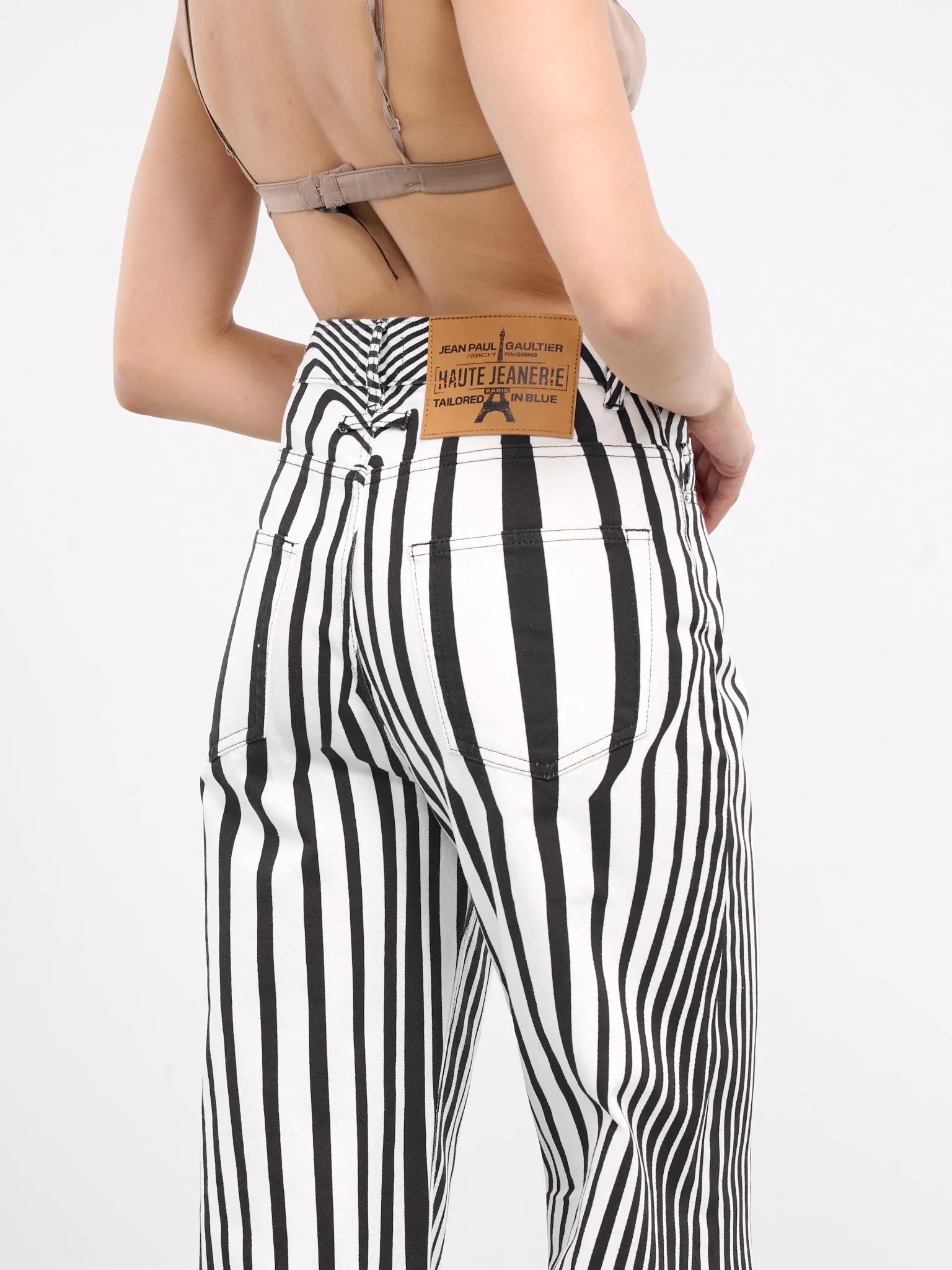 Body Morphing Print Pants (24-25-JE1421-D012-WHITE-BLACK)