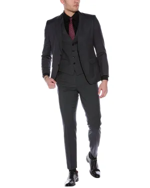 BOSS Hugo Boss 3pc Slim Fit Wool Suit