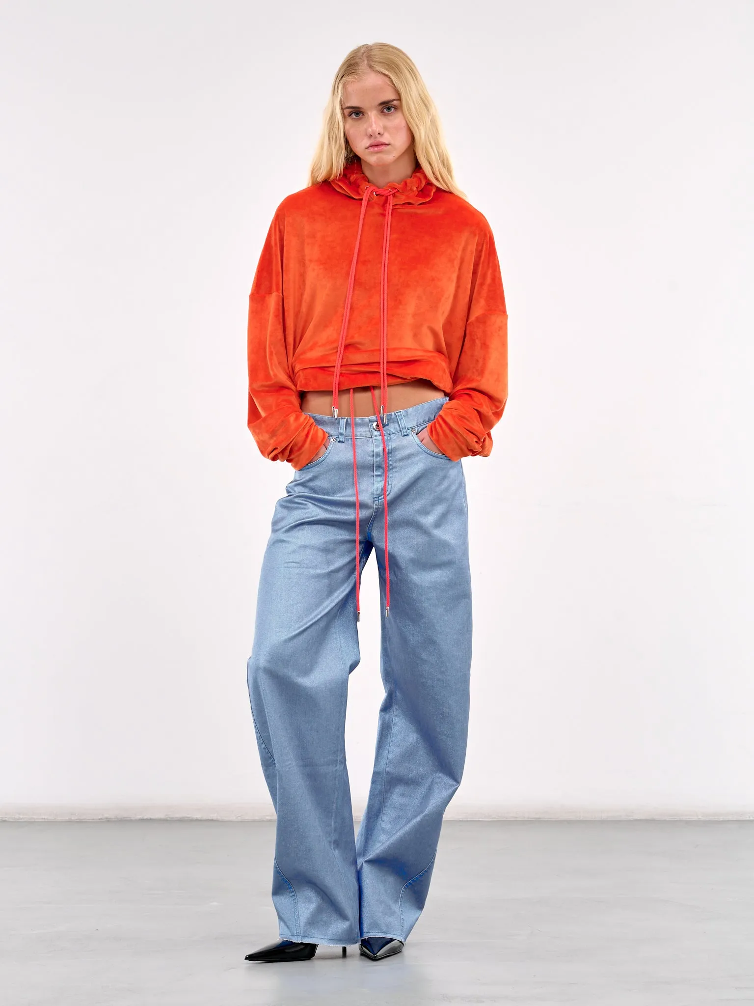 Boxy Hoodie (#007023-204-BLOOD-ORANGE)
