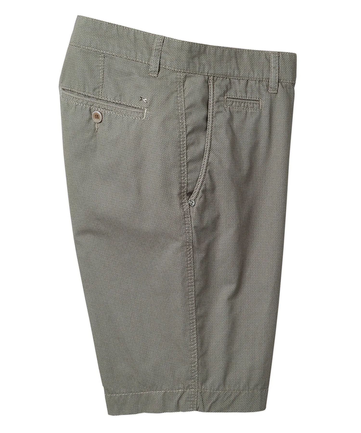 Brax Printed Flat-Front Cotton Short