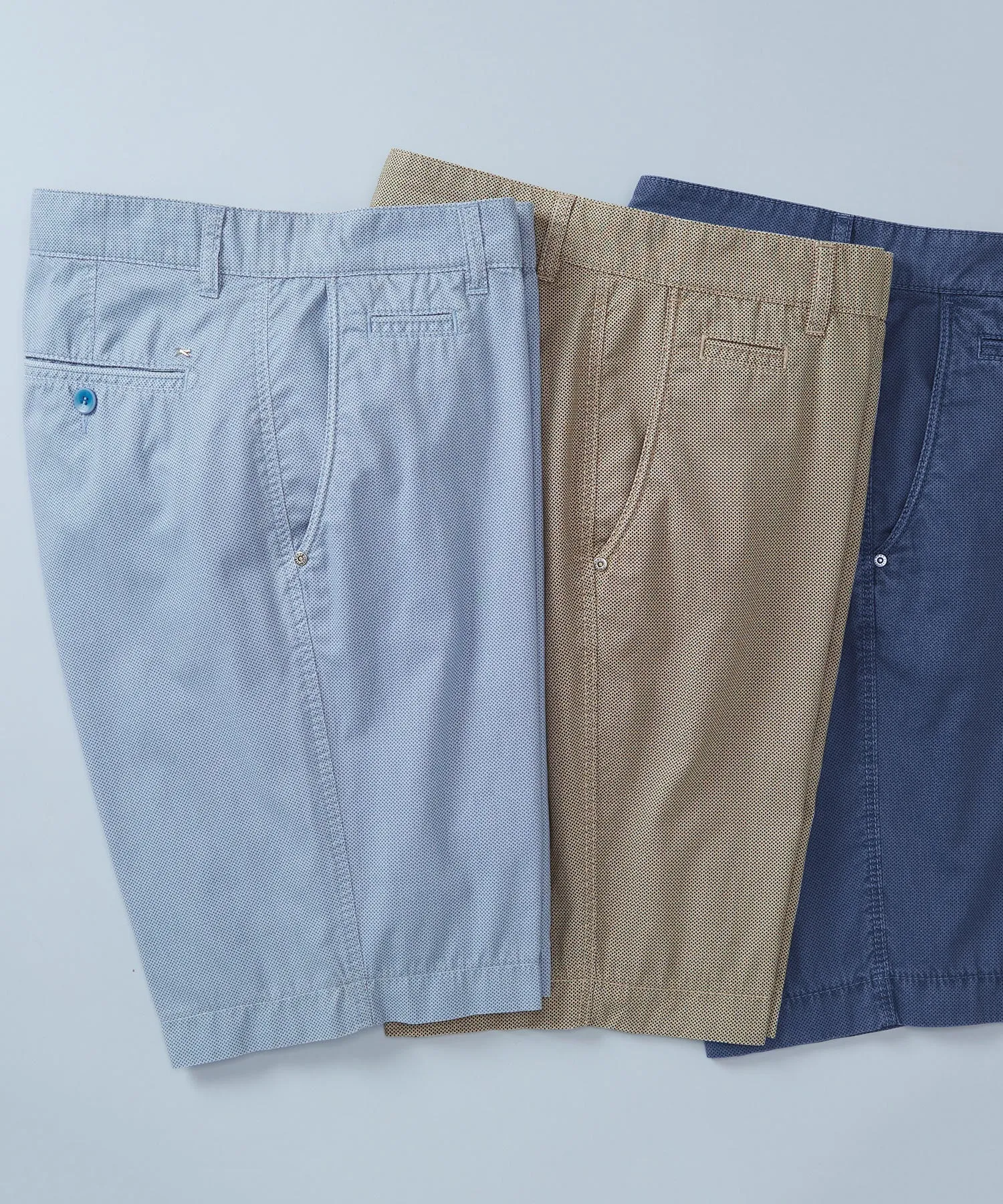 Brax Printed Flat-Front Cotton Short