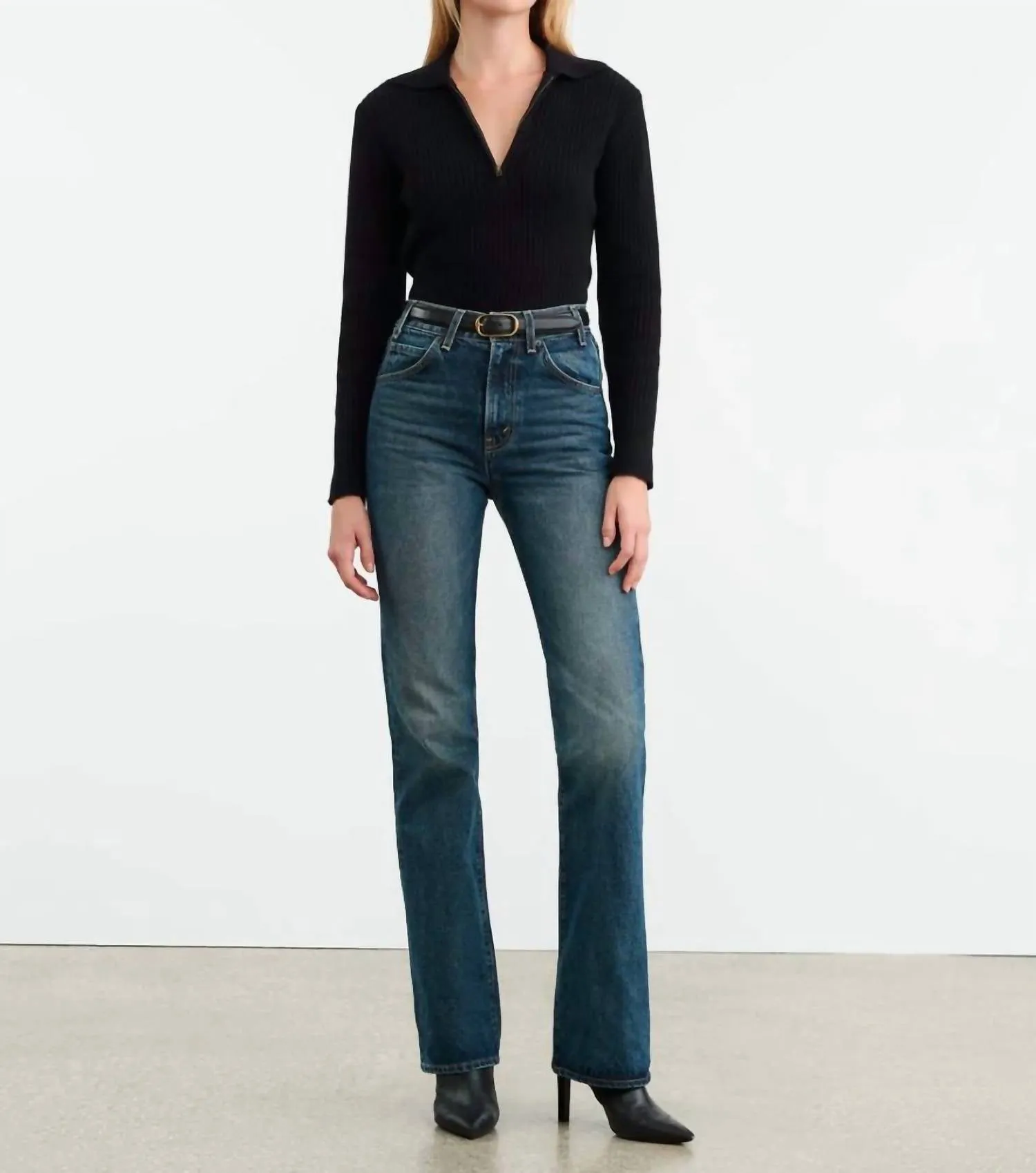 Braxton Sweater In Dark Navy