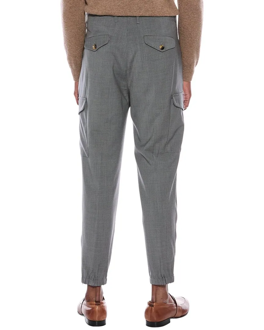 Brunello Cucinelli Technical Wool Cargo Pant