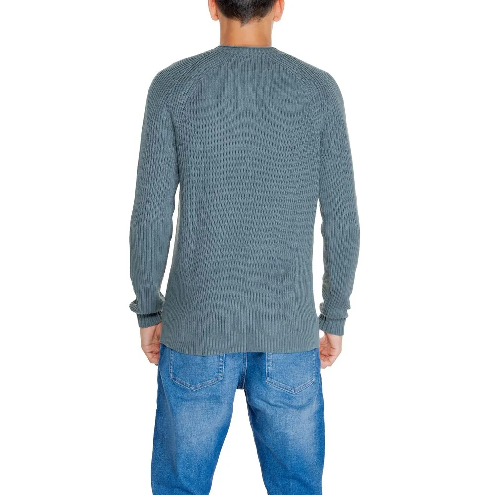 Calvin Klein Jeans Green Cotton Cotton Sweater