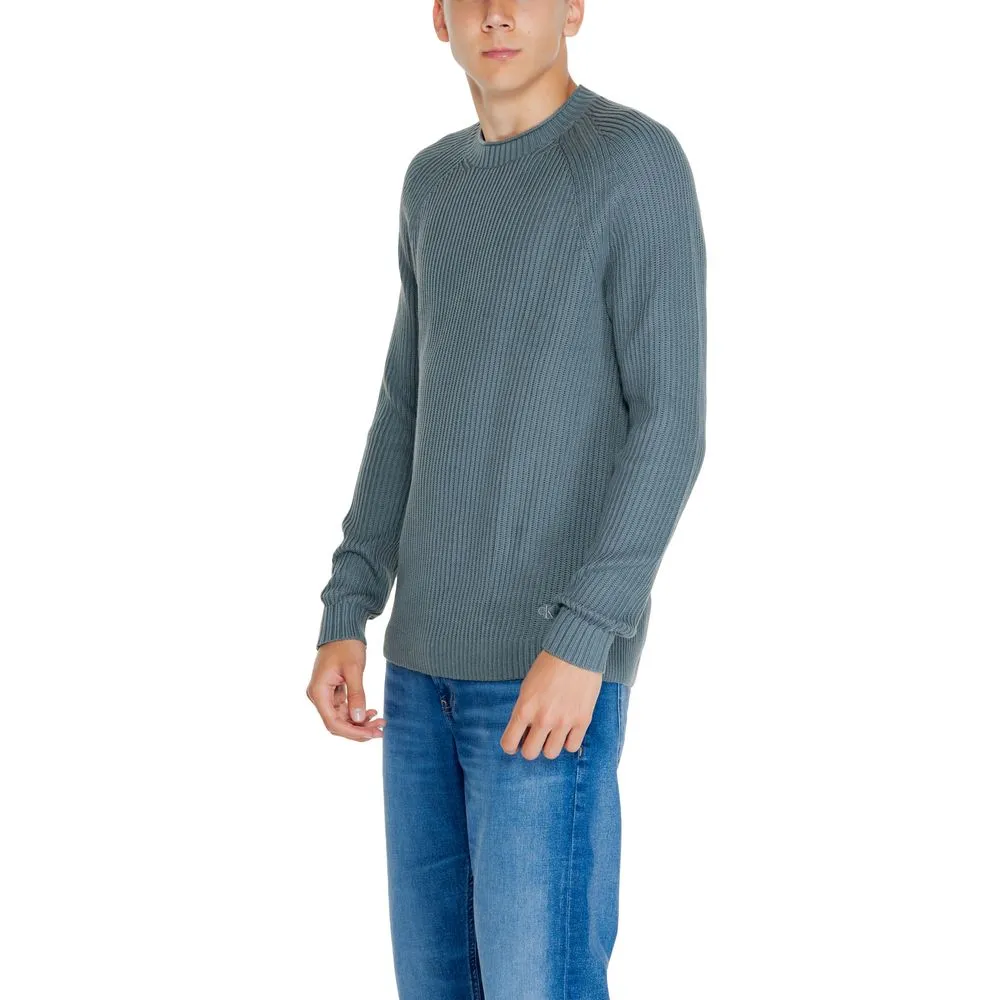 Calvin Klein Jeans Green Cotton Cotton Sweater