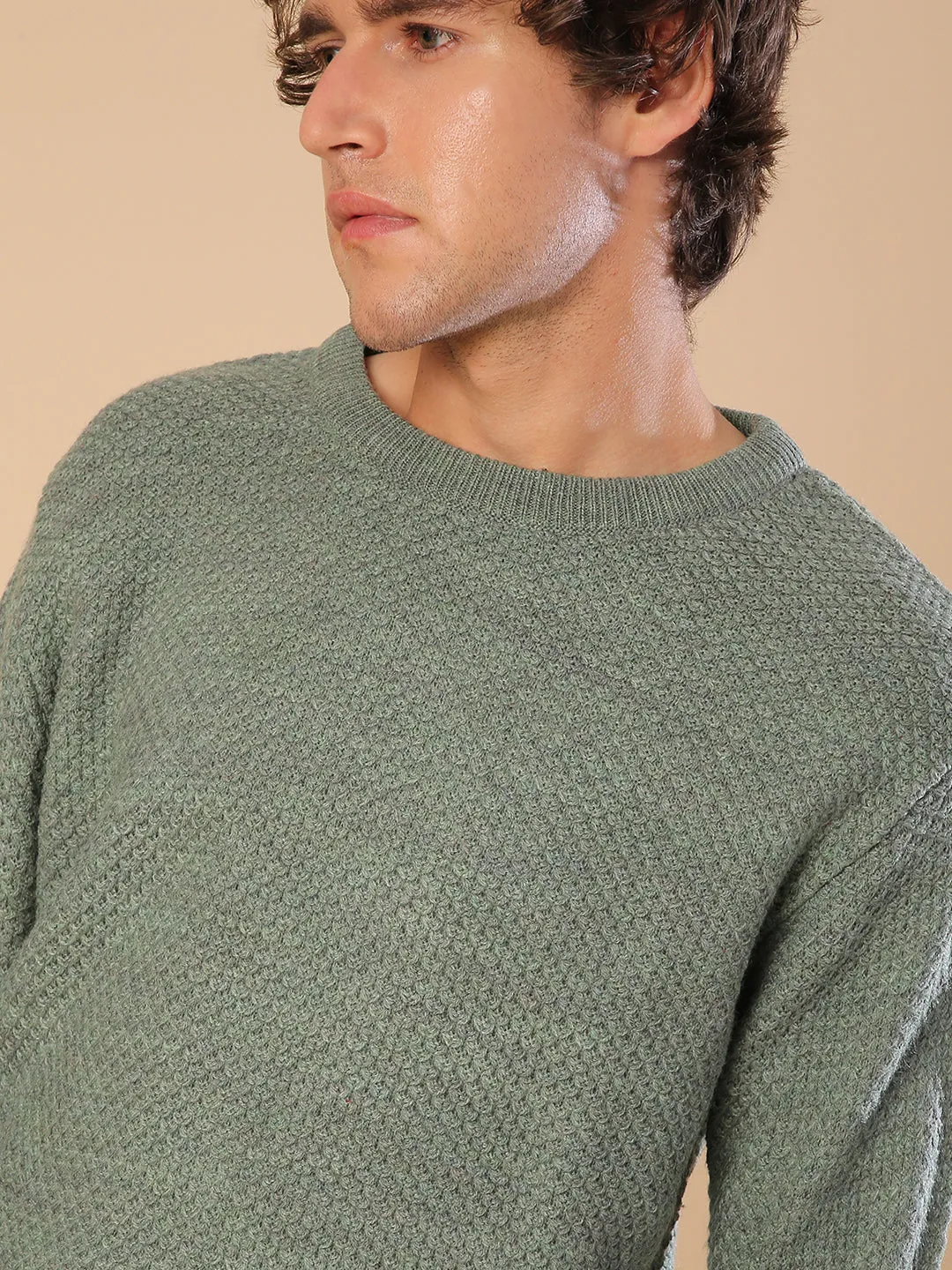 Campus Sutra Men Solid Full Sleeve Stylish Casual Sweaters