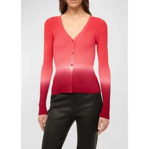Cargo Women Sweater In Dusk Dip Dye Red