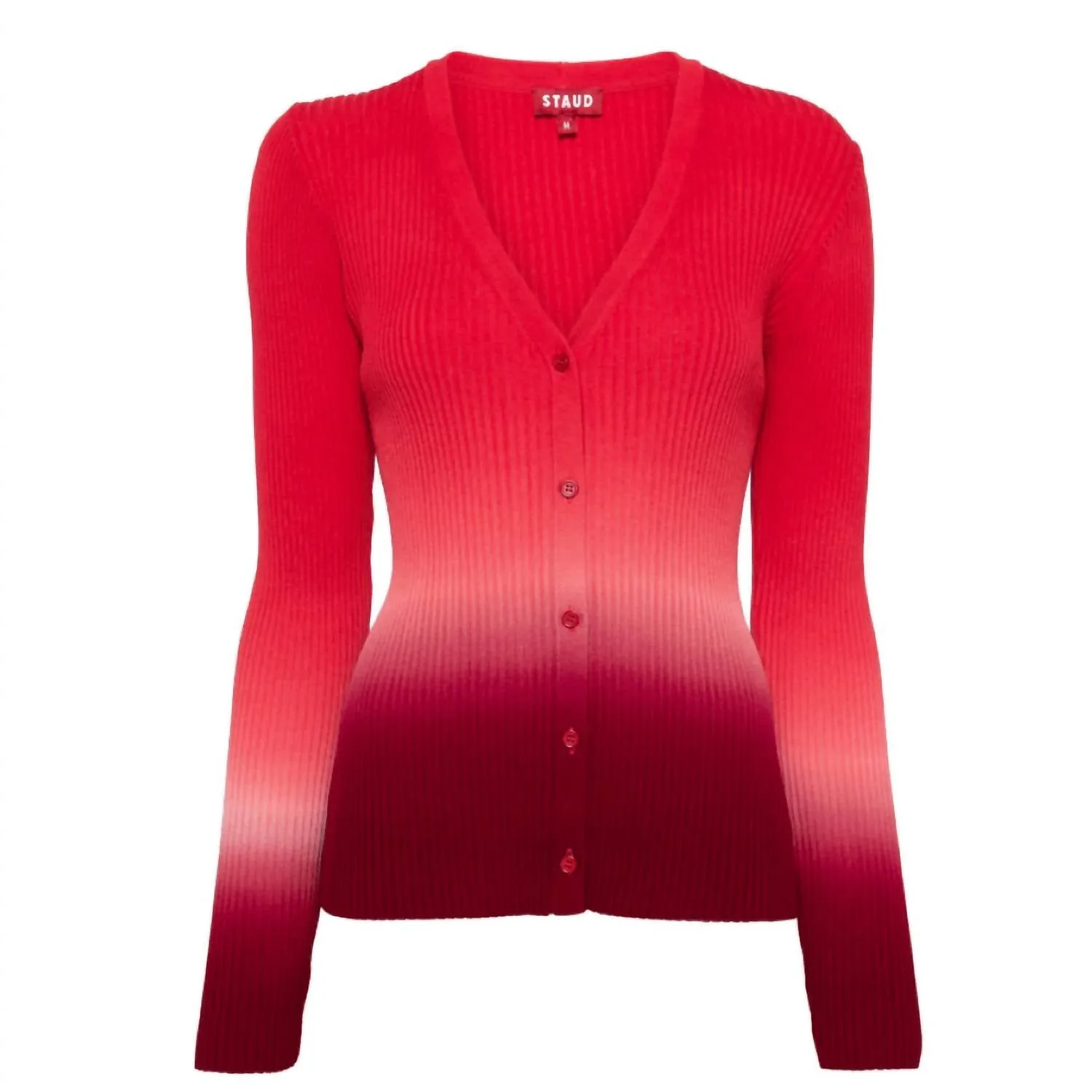 Cargo Women Sweater In Dusk Dip Dye Red