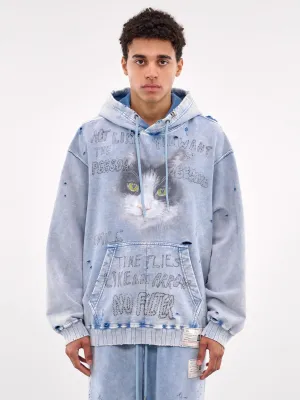 Cat Graphic Hoodie (A14HD542-BLUE)