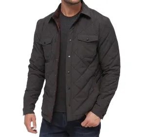 Chapin Flannel Lined Quilted Jacket In Charcoal