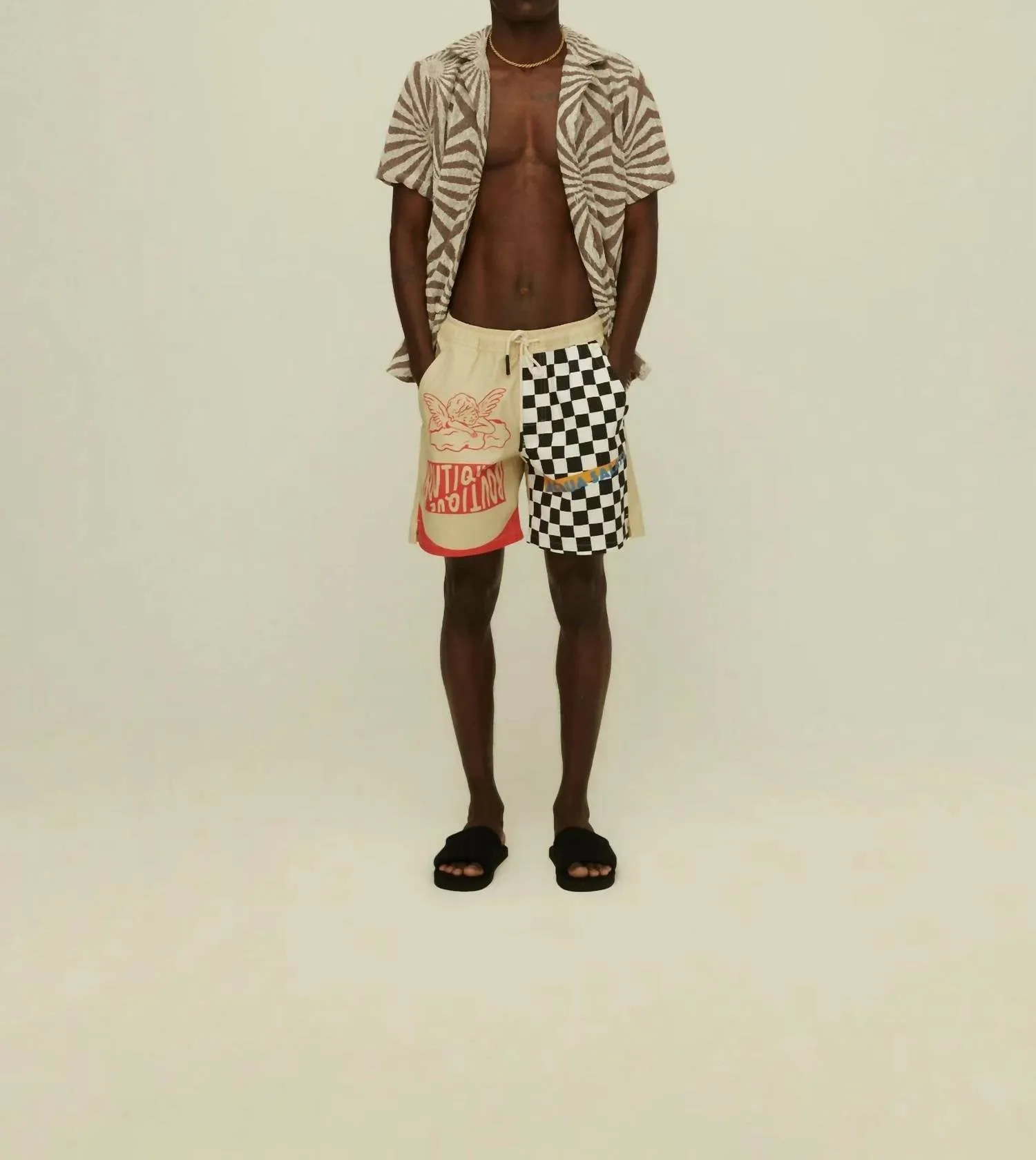 Chess Angel Canvas Short