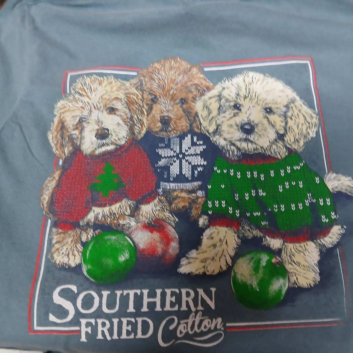 Christmas Sweaters Long Sleeve Tee In Ice Blue