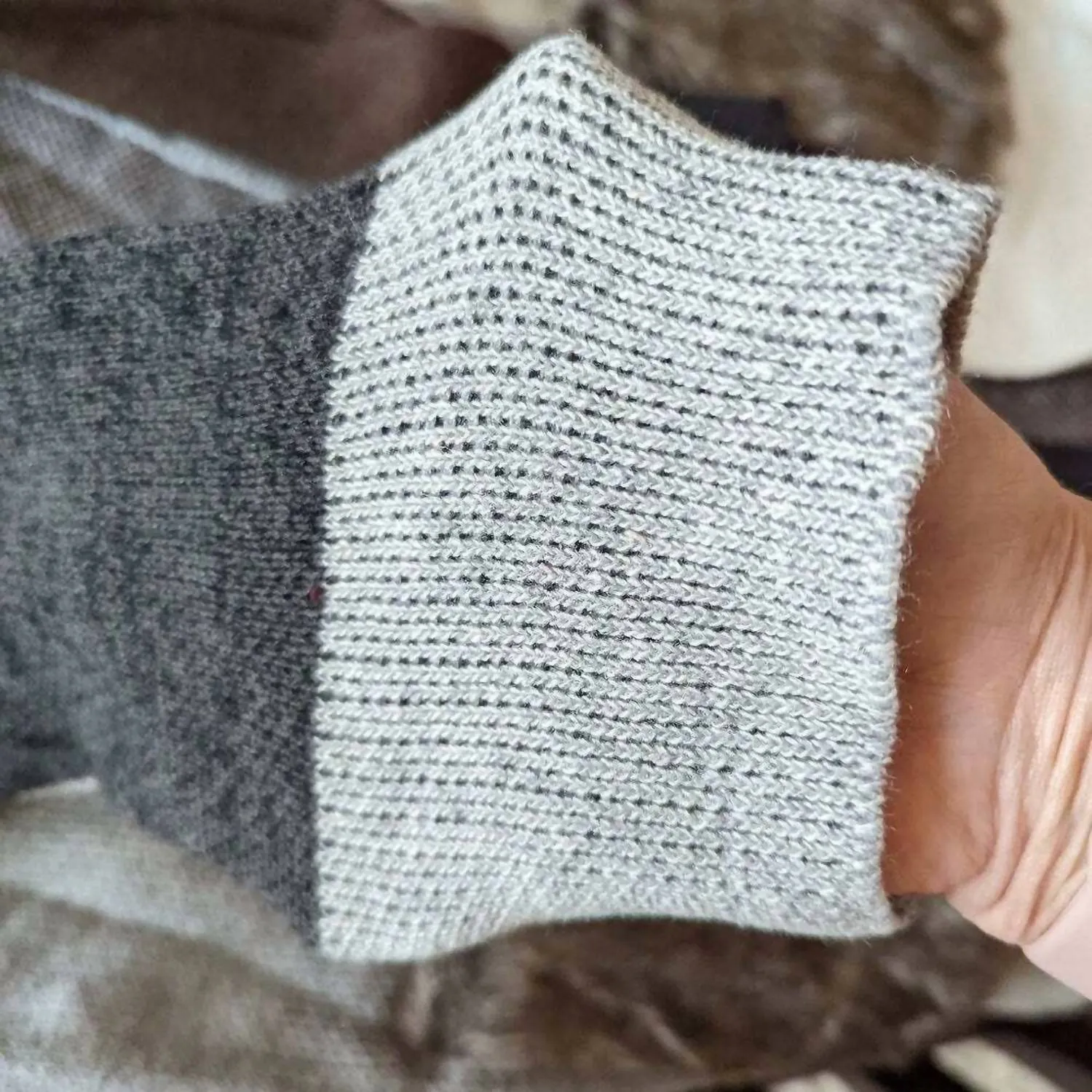 Color Block Cardigan In Multi