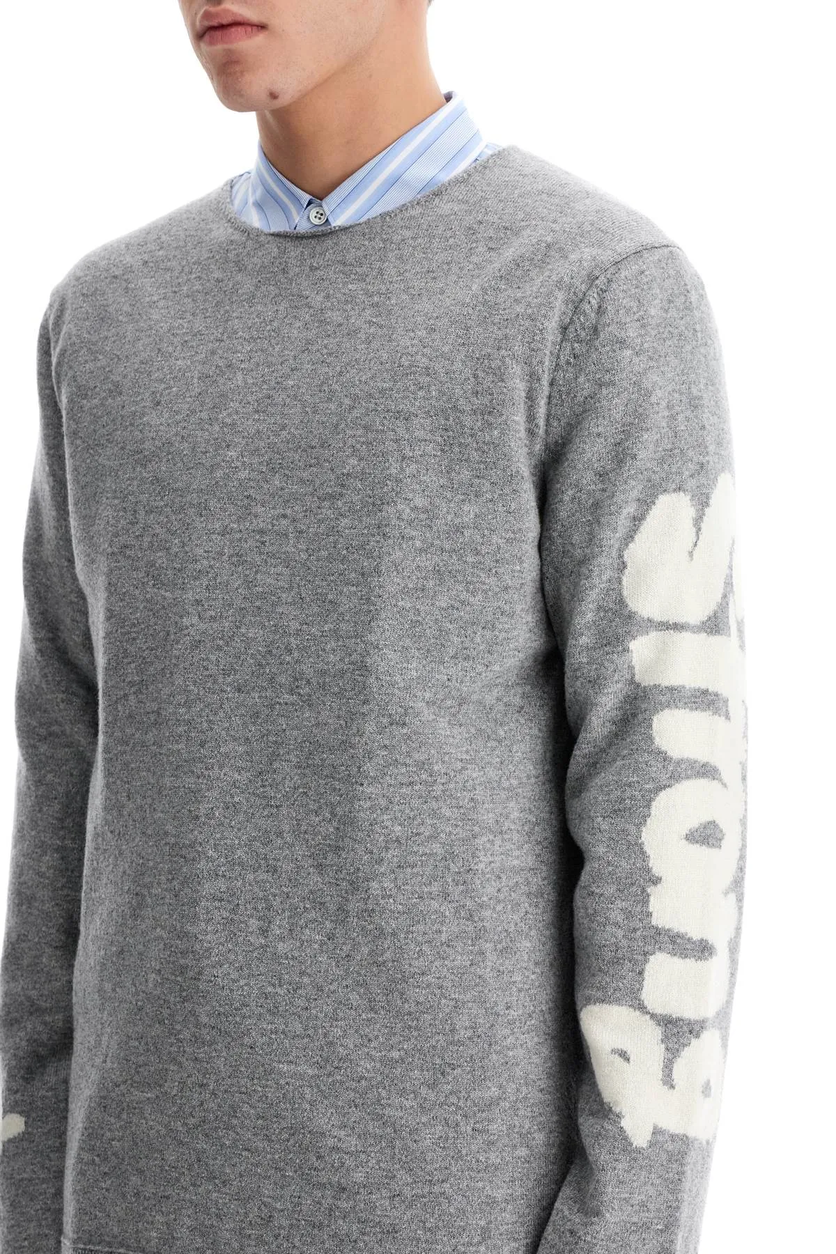 Comme Des Garcons Shirt Men's Wool Jacquard Pul