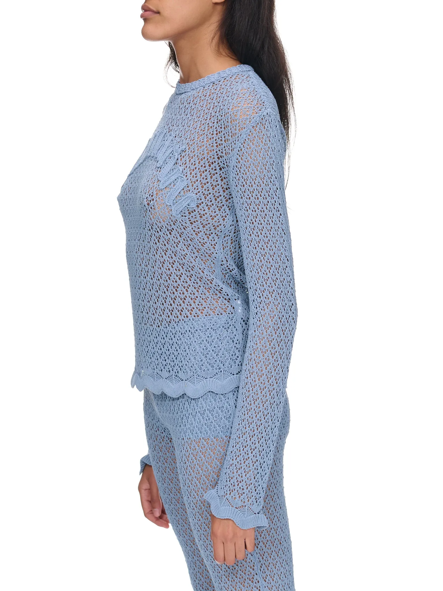 Crochet Logo Top (T4M026A-N0946-TICINO)