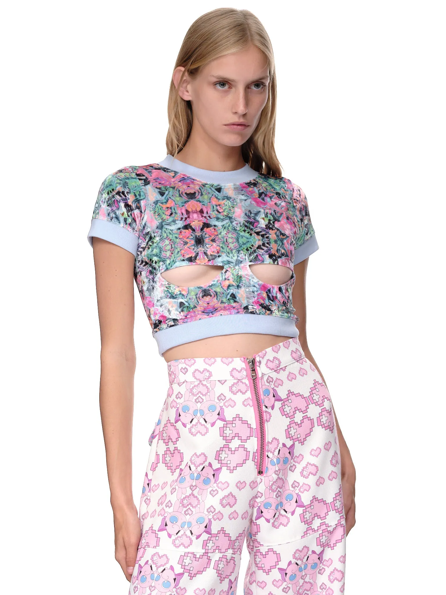 Cutout Tank Top (CG8-CUTOUT-TOP-PINK-BLUE)