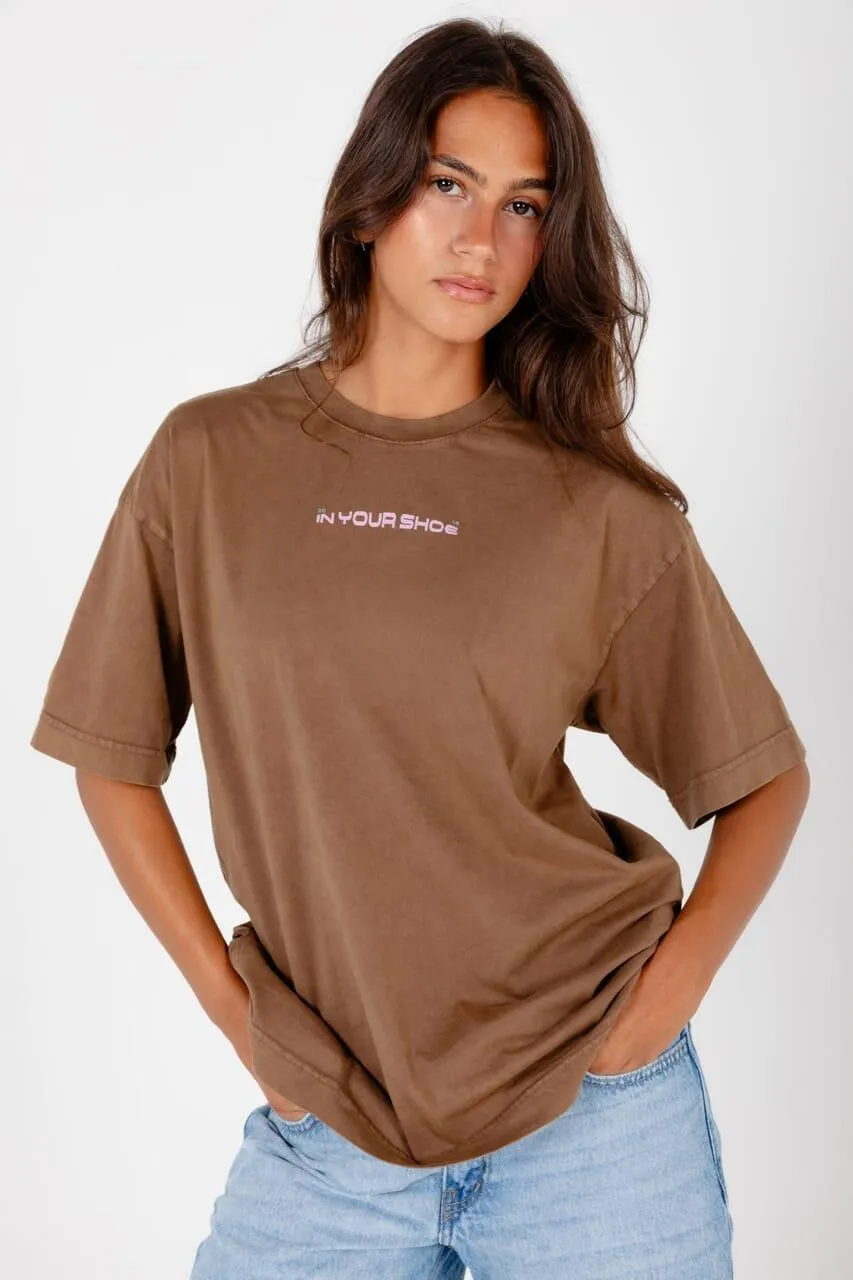 Damned Association Acid Washed Oversized Tee