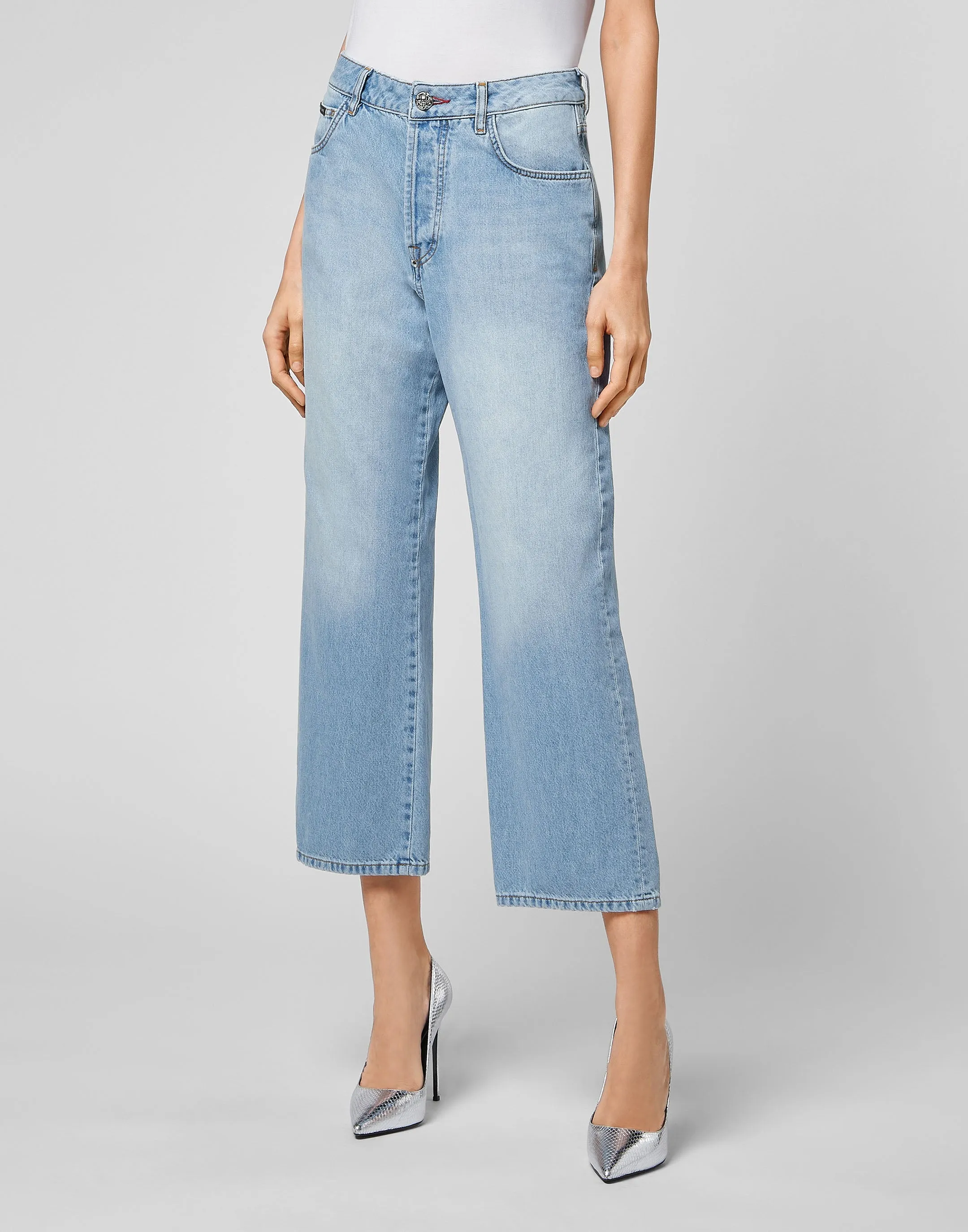 Denim Trousers Loose Fit Iconic Plein