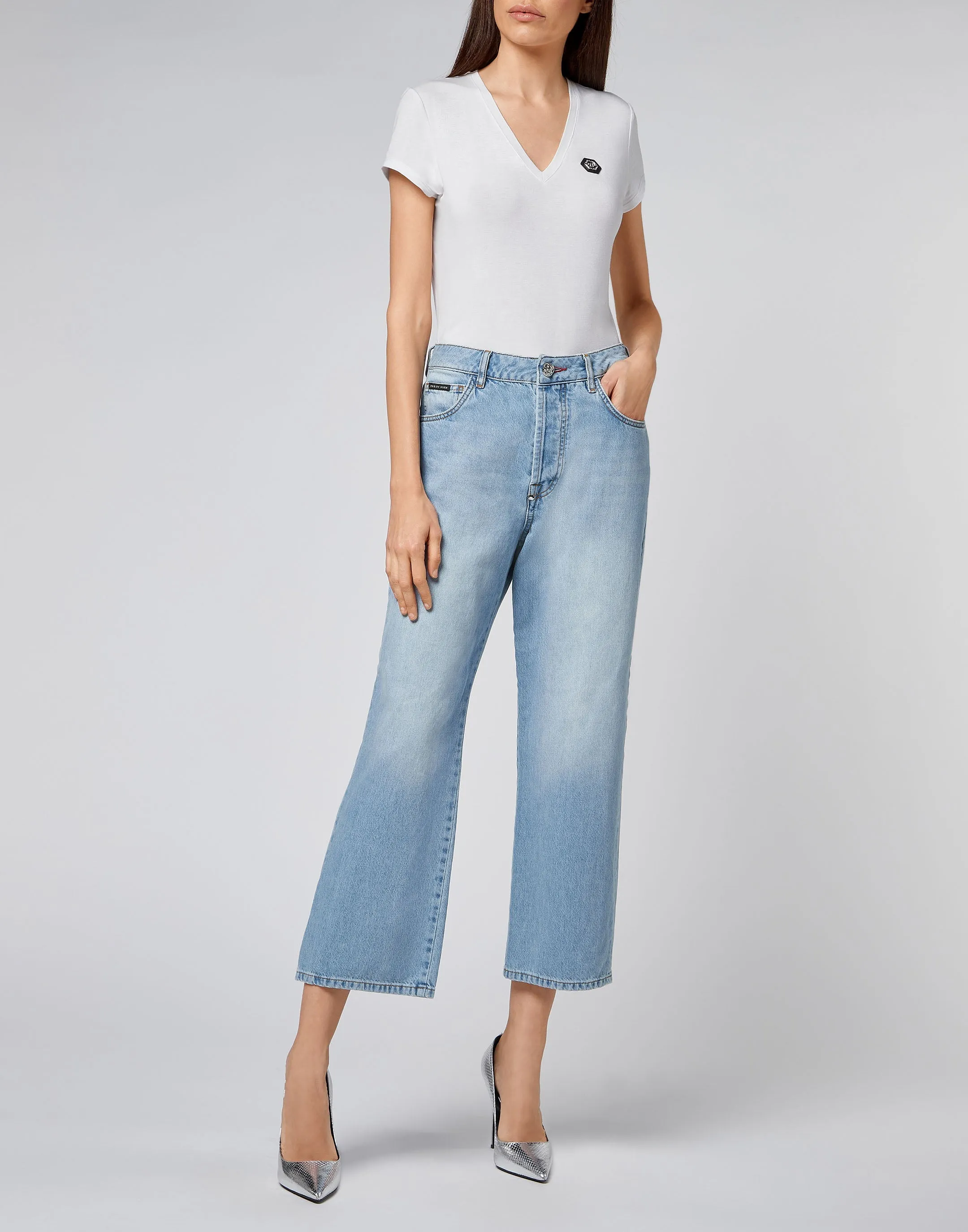 Denim Trousers Loose Fit Iconic Plein