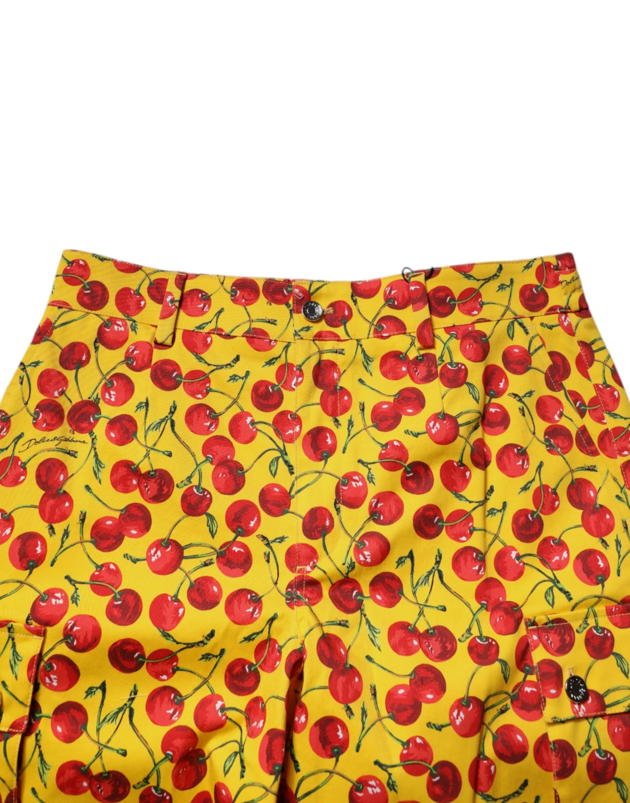 Dolce & Gabbana Cherry Print Cotton Men Bermuda Men's Shorts