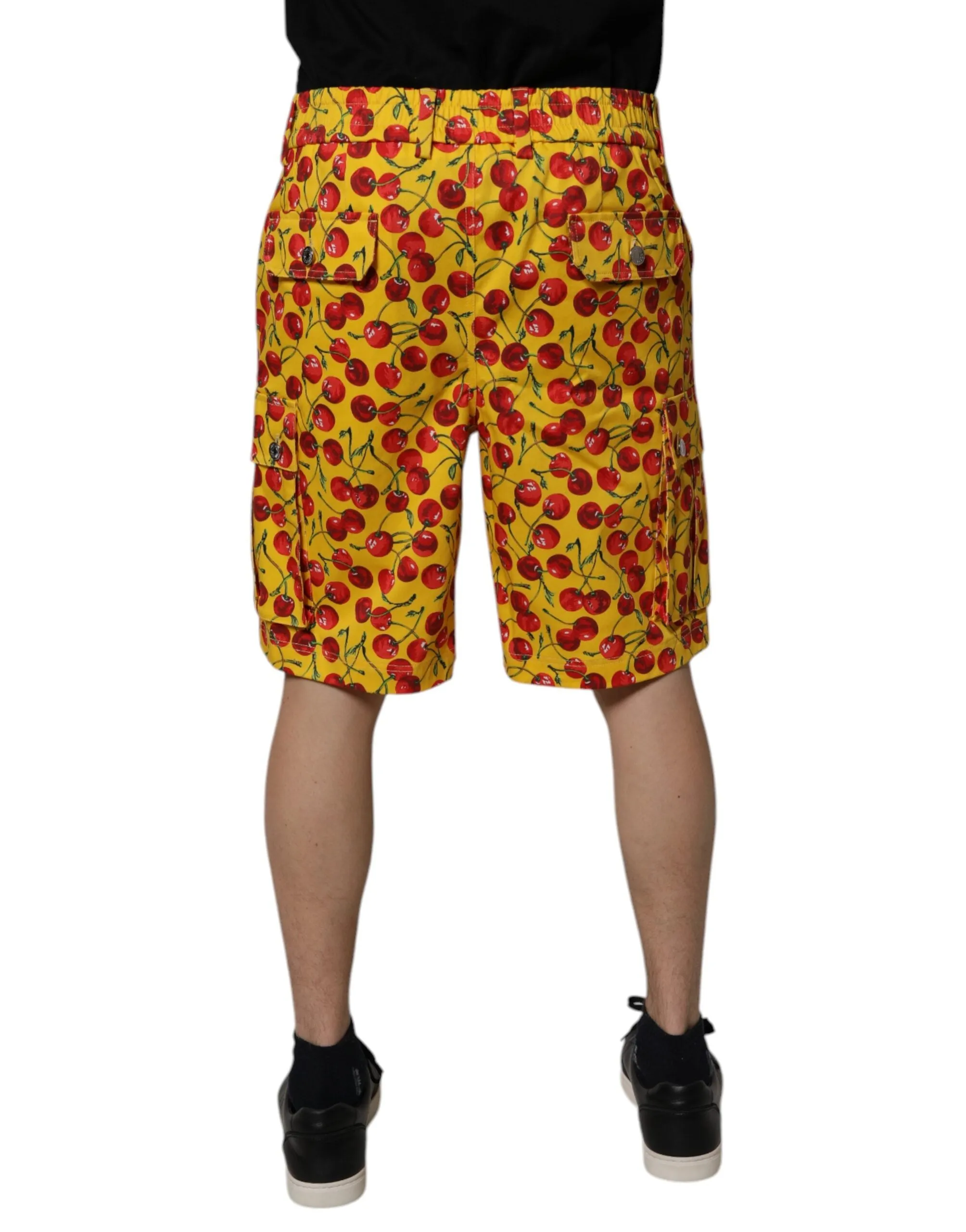 Dolce & Gabbana Cherry Print Cotton Men Bermuda Men's Shorts