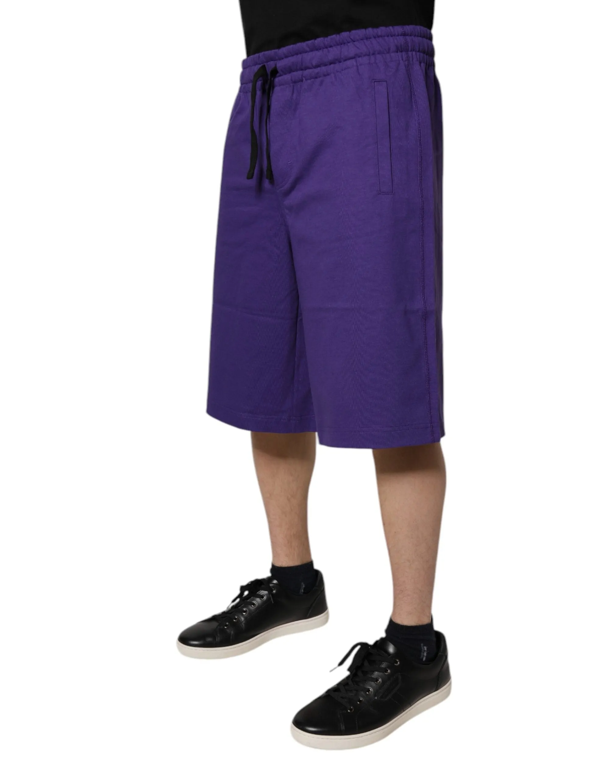 Dolce & Gabbana Cotton Men Bermuda SweatMen's Men's Shorts (Pre-Owned)
