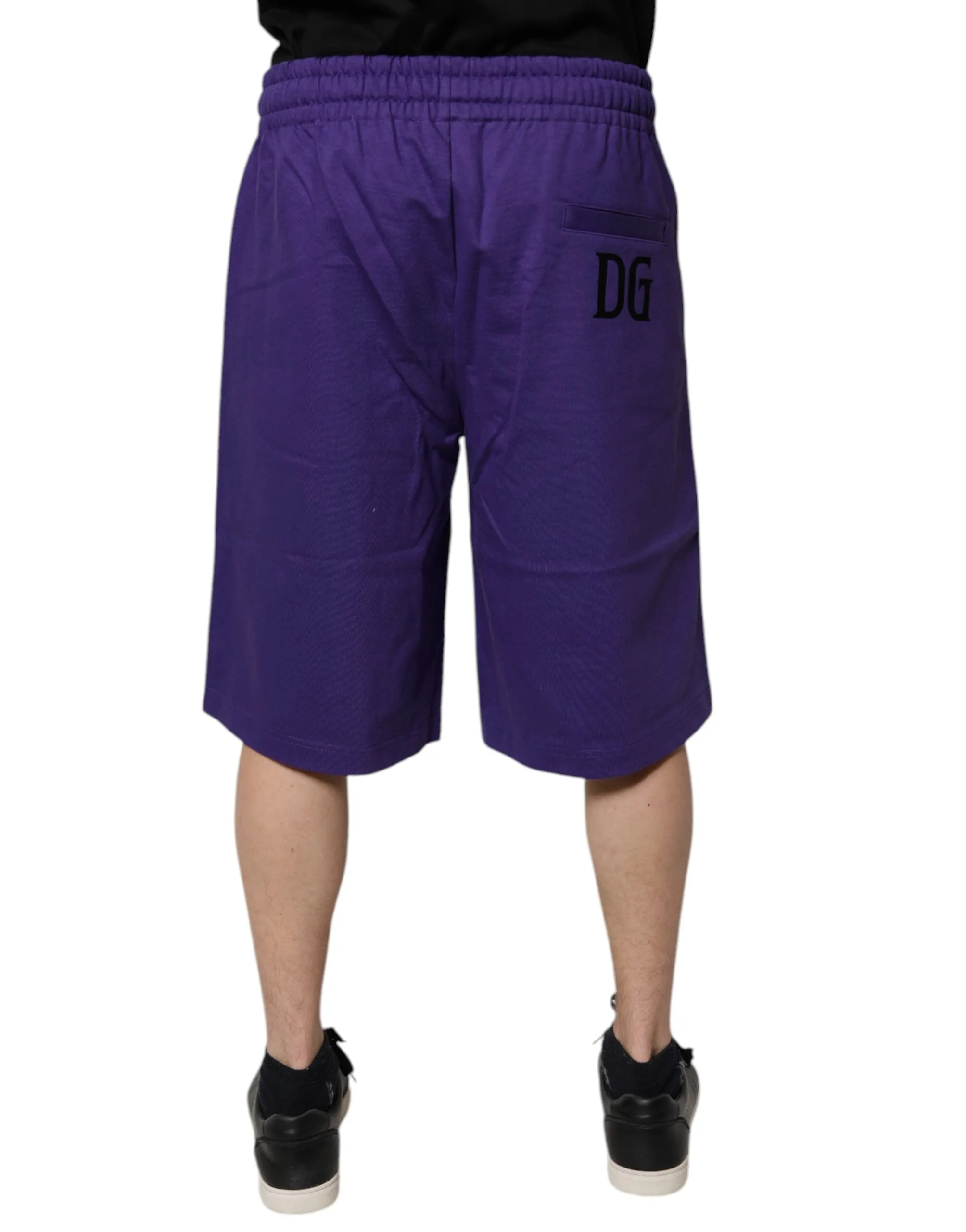 Dolce & Gabbana Cotton Men Bermuda SweatMen's Men's Shorts (Pre-Owned)