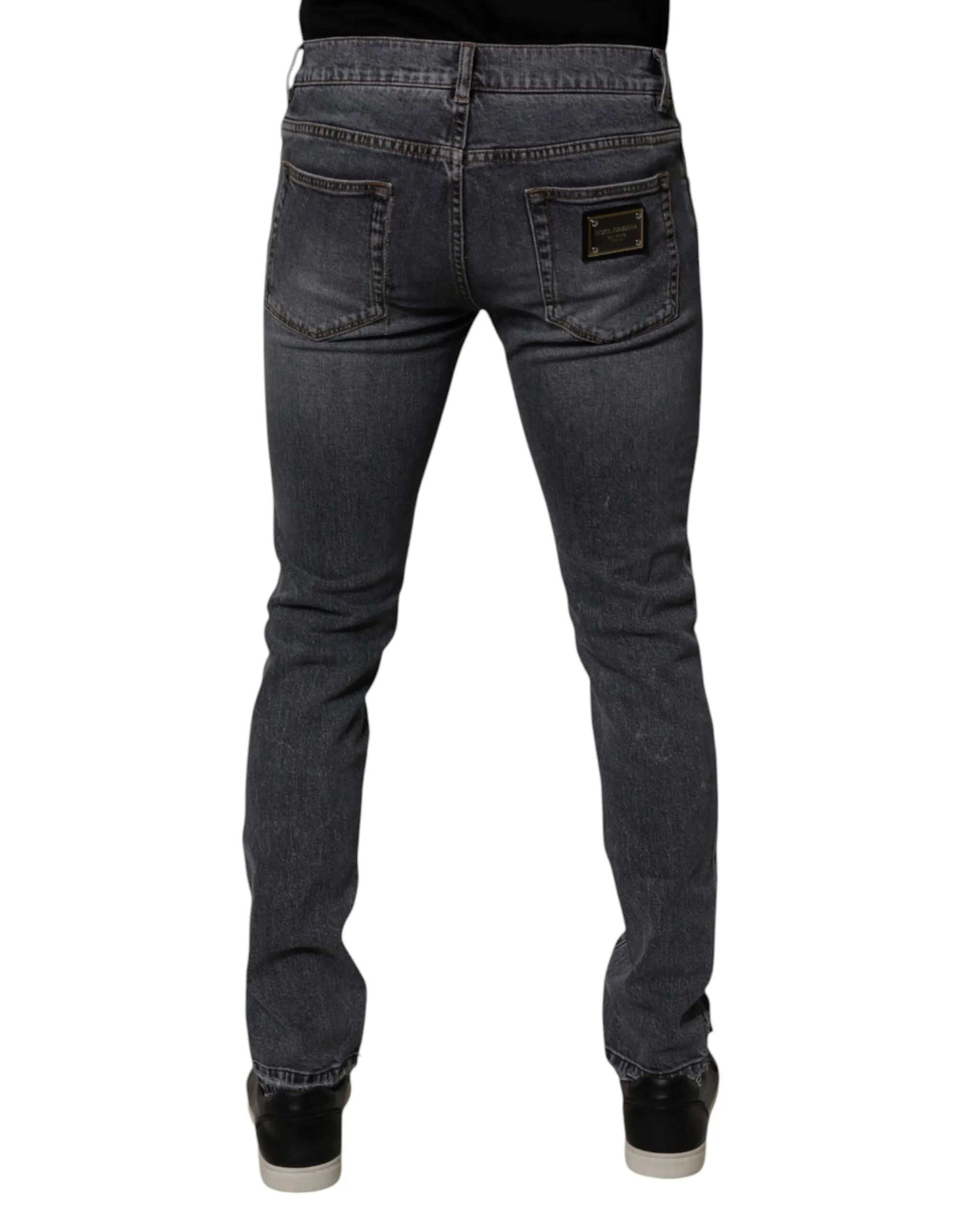 Dolce & Gabbana Cotton Stretch Skinny blue Men's Jeans (Pre-Owned)