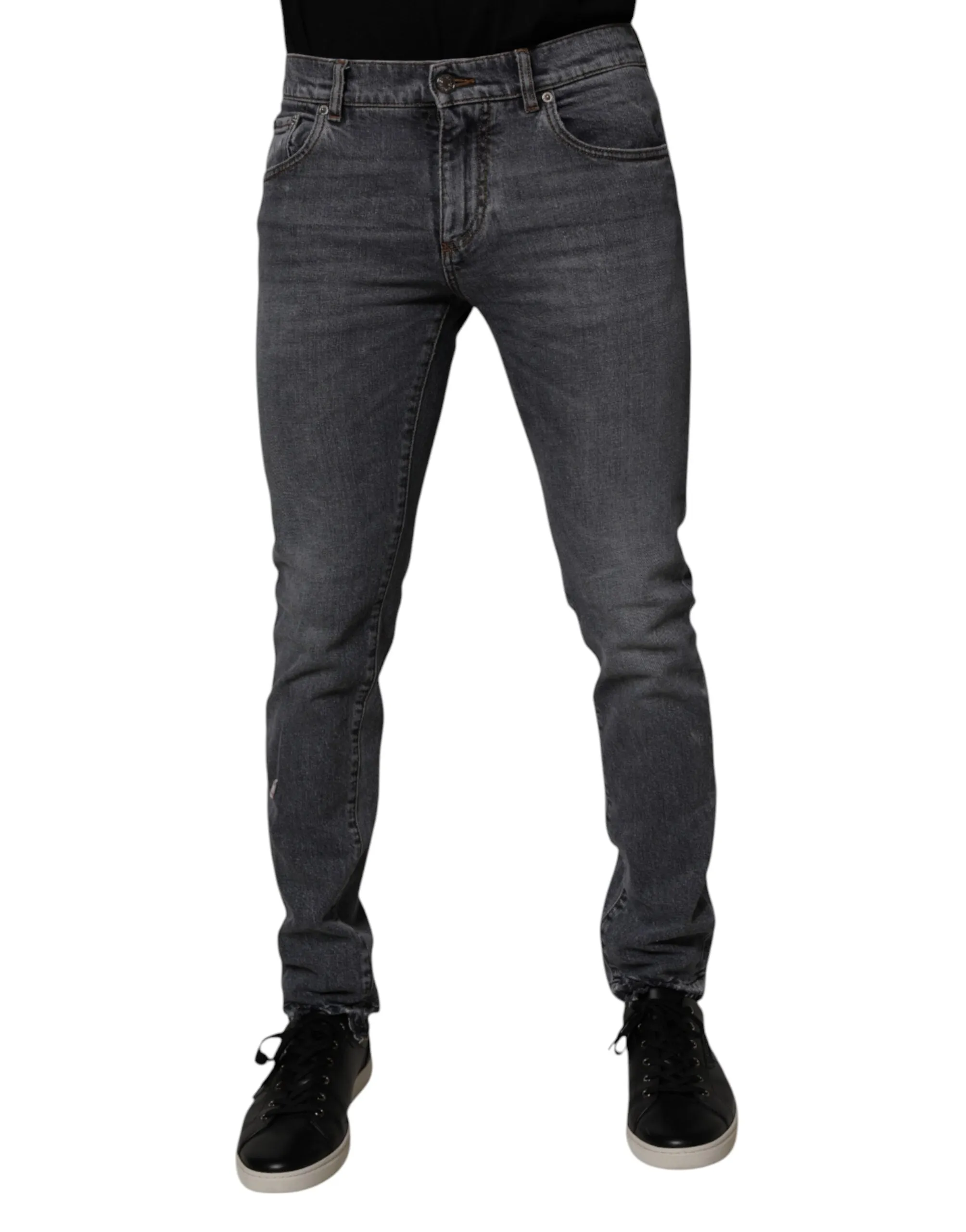 Dolce & Gabbana Cotton Stretch Skinny blue Men's Jeans (Pre-Owned)