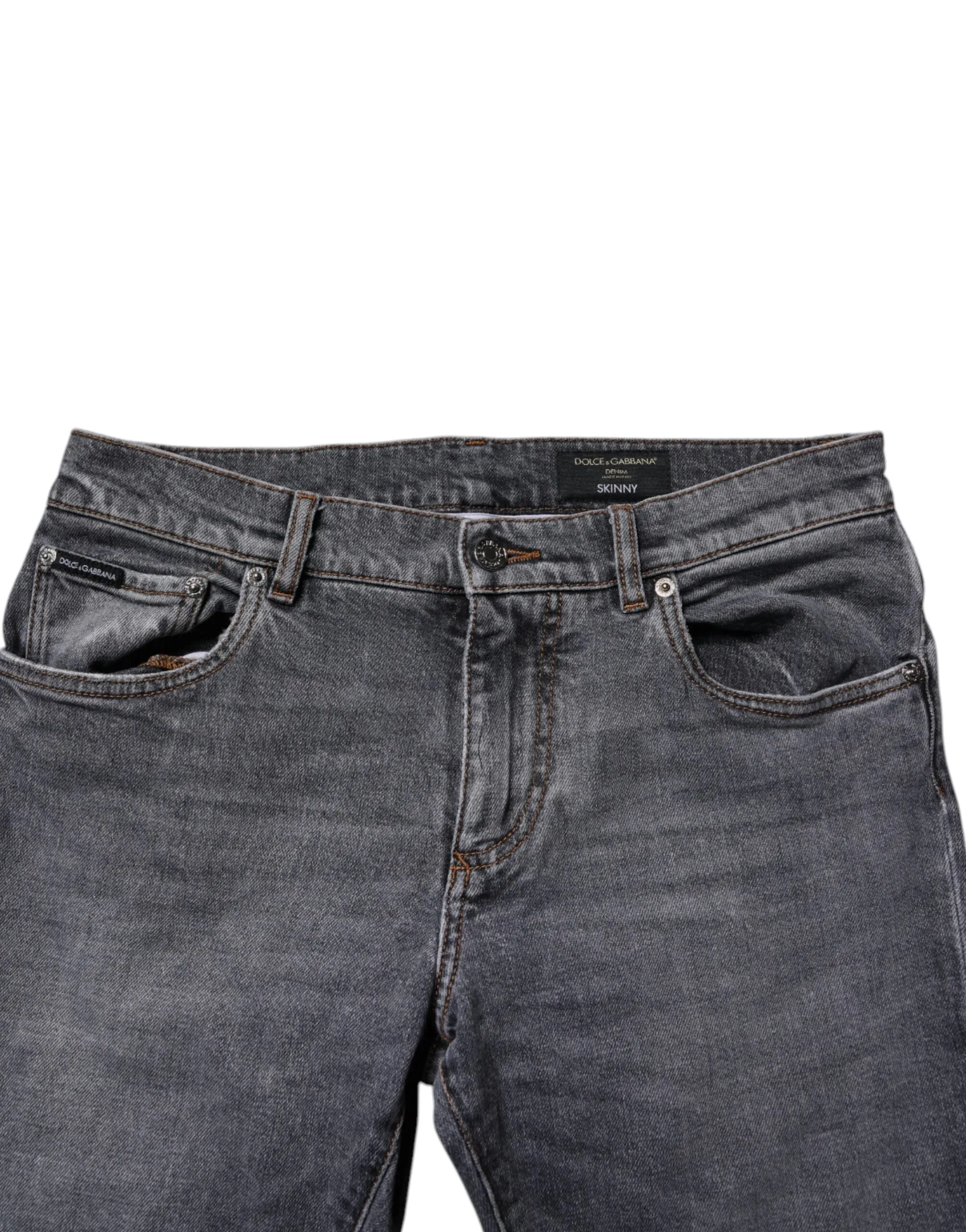 Dolce & Gabbana Cotton Stretch Skinny blue Men's Jeans (Pre-Owned)