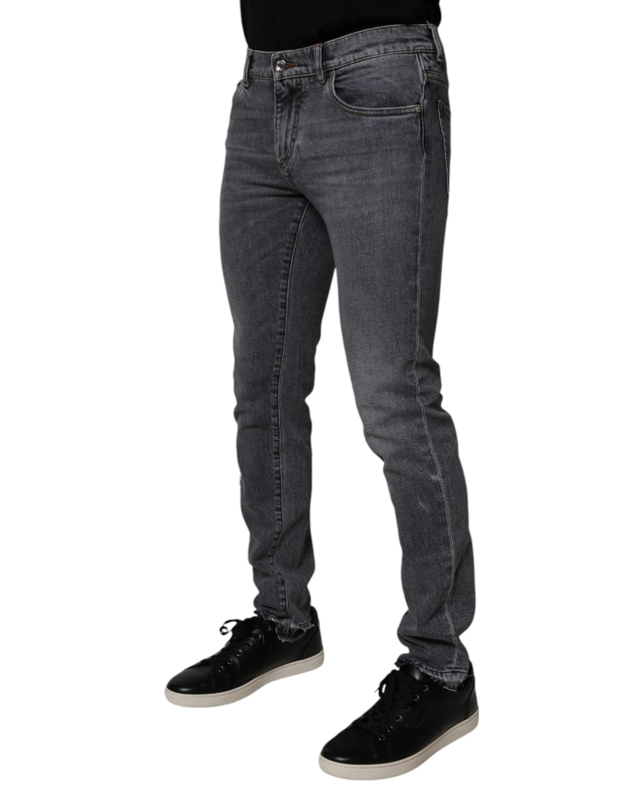 Dolce & Gabbana Cotton Stretch Skinny blue Men's Jeans (Pre-Owned)